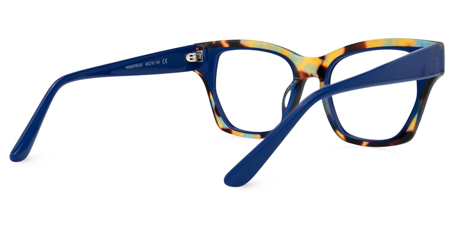 Velasco - Square Blue/Tortoise Eyeglasses | Vooglam Side View