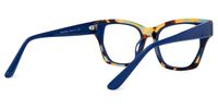 Velasco - Square Blue/Tortoise Eyeglasses | Vooglam Side View