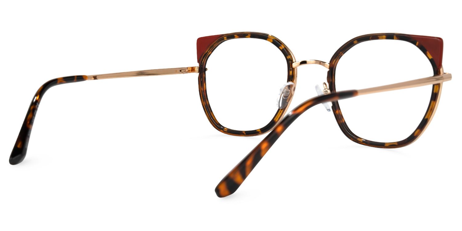 Dawkins - Cat Eye Tortoise Eyeglasses | Vooglam Side View