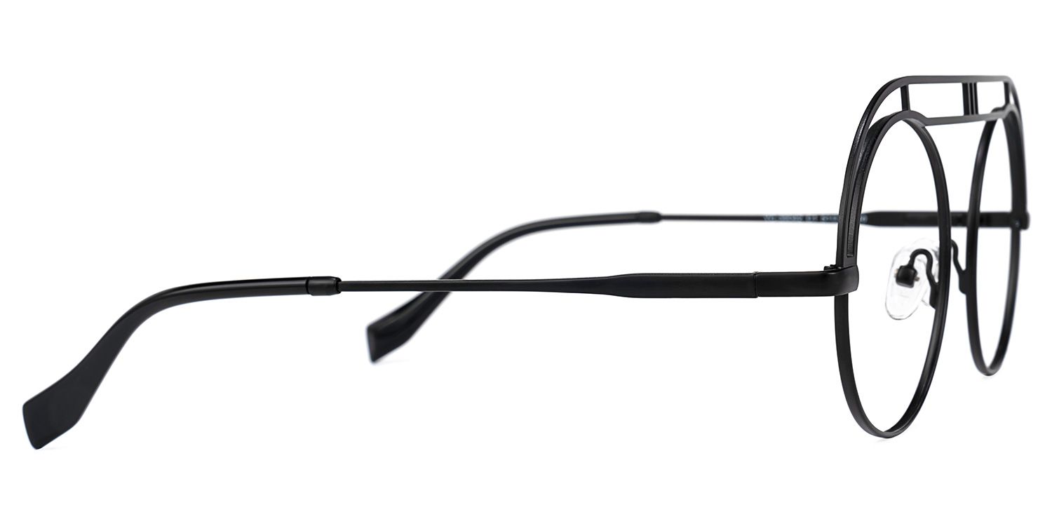 Valverde - Aviator Black Eyeglasses | Vooglam 4