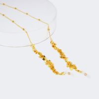 Fashionable Gold Glasses Chains | Vooglam.com Angle View