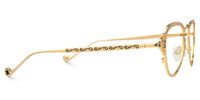Twyman - Aviator Gold Eyeglasses | Vooglam 