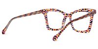 Luisa - Butterfly Multicolor Eyeglasses | Vooglam Side View