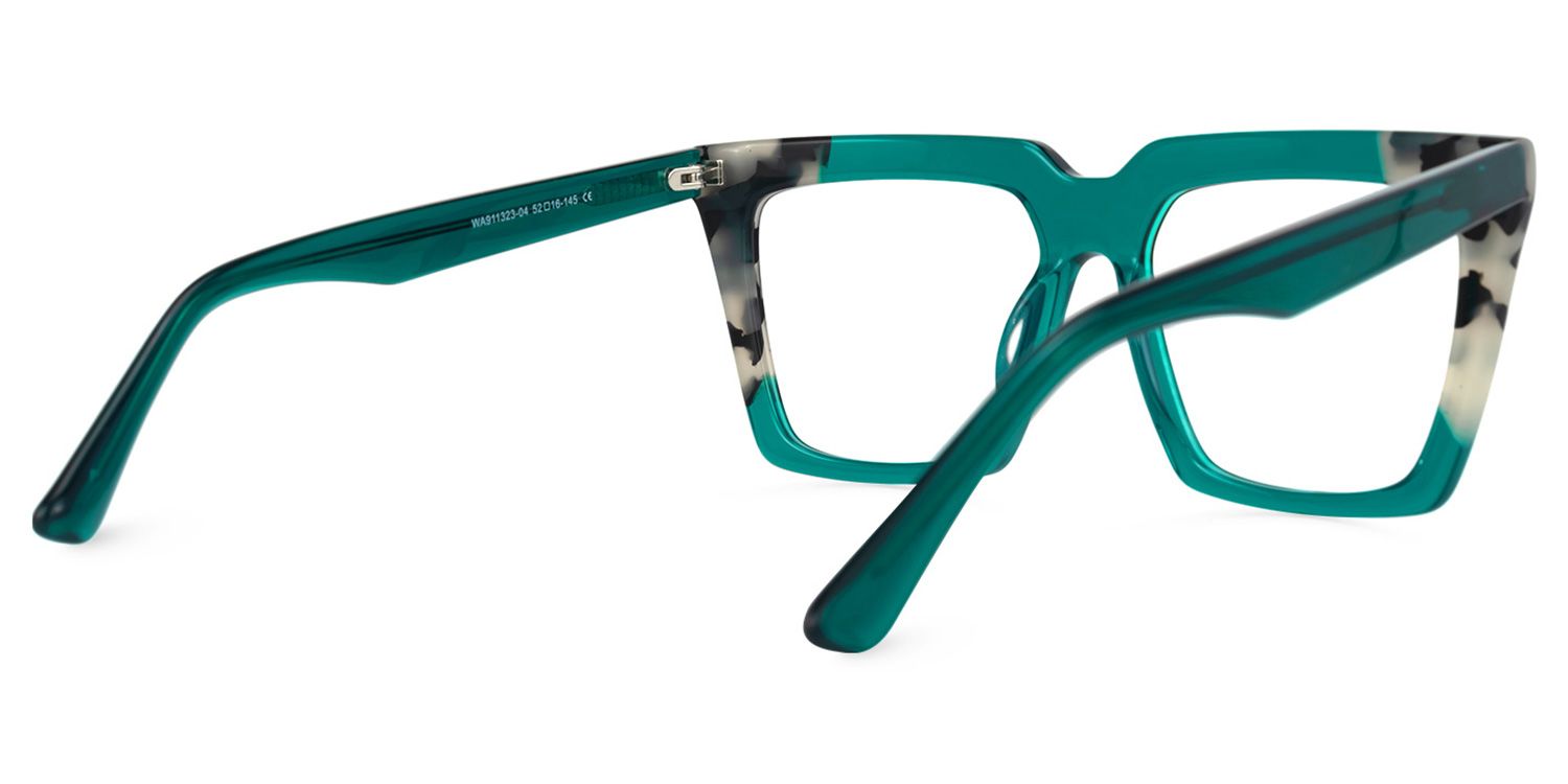 Zamudio - Square Green Eyeglasses product detail 3