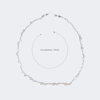 Lightweight Silver Glasses Chains | Vooglam.com Side View