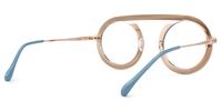 Crespo - Aviator Blue Eyeglasses | Vooglam Side View