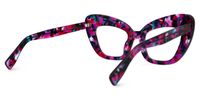 Zuzanna - Floral Cat Eye Prescription Glasses | Vooglam Side View