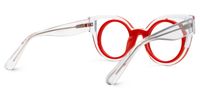 Carreras - Cat Eye Red Eyeglasses | Vooglam Side View