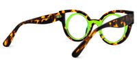 Carreras - Cat Eye Green Eyeglasses | Vooglam Side View