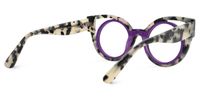 Carreras - Cat Eye Purple Eyeglasses | Vooglam Side View