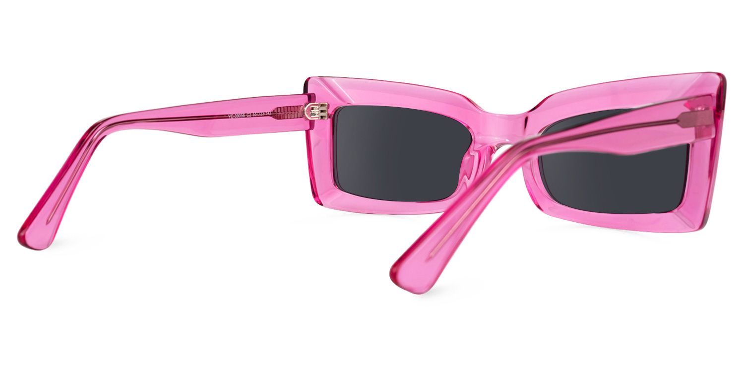 Melendez - Rectangle Pink Sunglasses product detail 3
