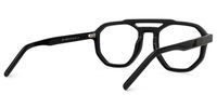 Mariela - Aviator Black Eyeglasses | Vooglam.com Side View