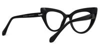Shawana - Cat Eye Black Eyeglasses | Vooglam Side View