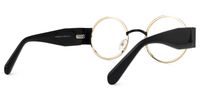 Ceballos - Round Gold Eyeglasses | Vooglam Side View