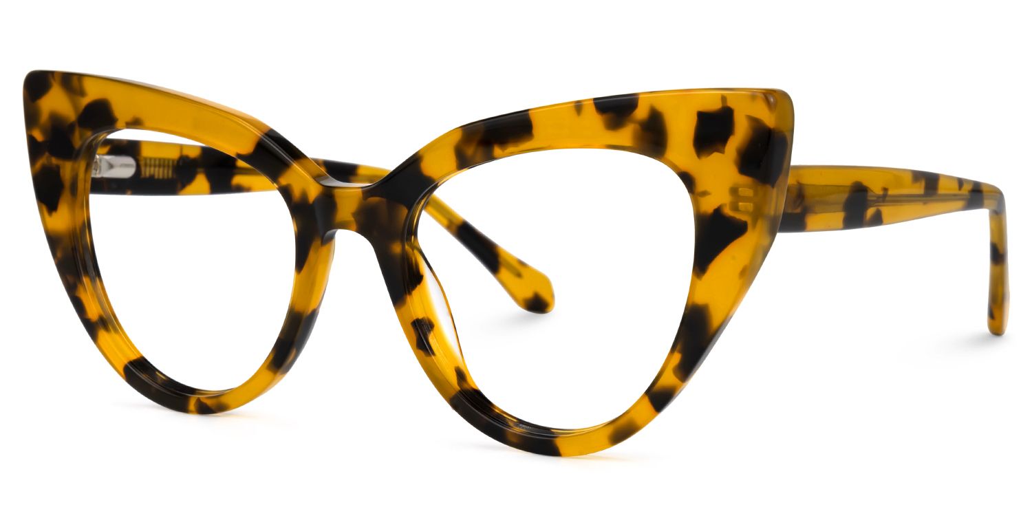 Shawana - Cat Eye Tortoise Eyeglasses | Vooglam Front View