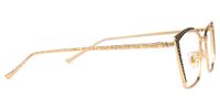 Felecia - Rectangle Gold Eyeglasses | Vooglam
