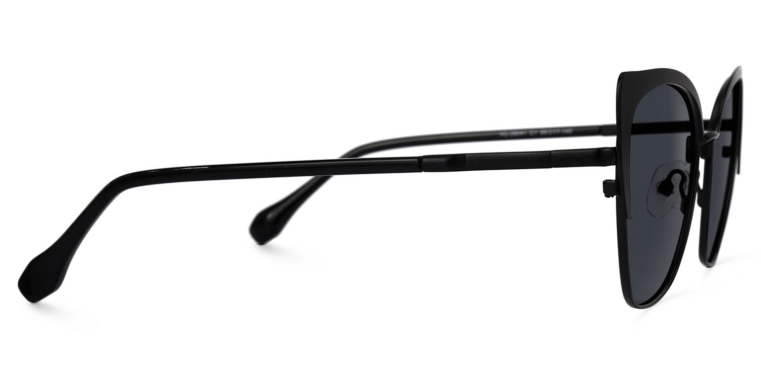 Mayberry - Cat Eye Black Sunglasses | Vooglam 4