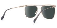 Aafje - Aviator Gold Sunglasses | Vooglam Side View