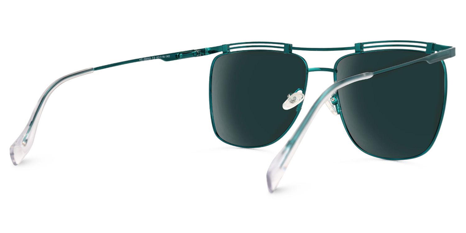 Aafje - Aviator Blue Sunglasses | Vooglam Side View