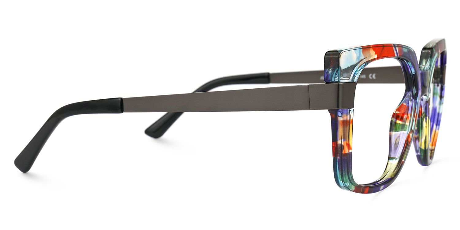Abeni - Square Colorful Eyeglasses | Vooglam 4