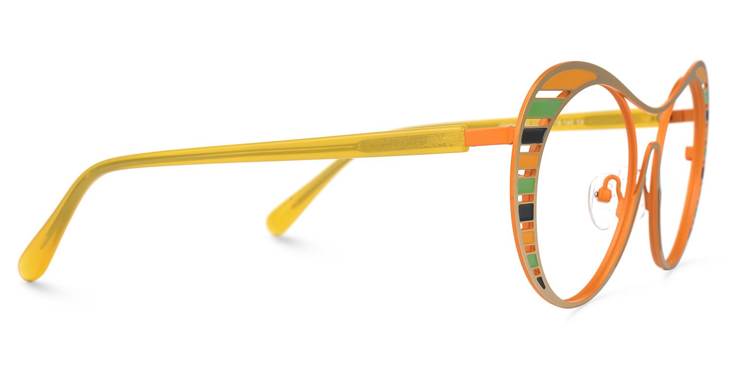 Abital - Aviator Yellow Eyeglasses product detail 4