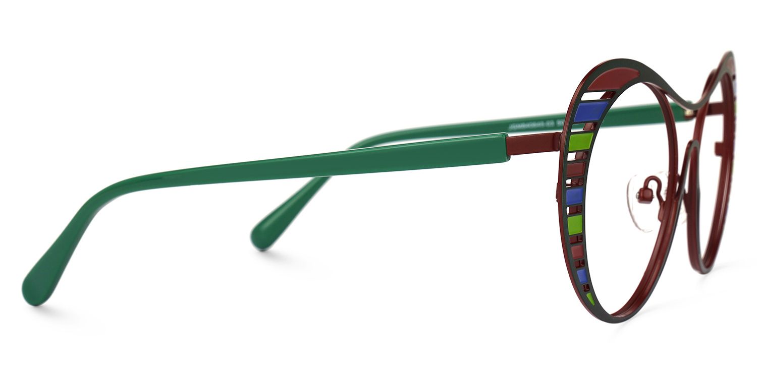 Abital - Aviator Green Eyeglasses | Vooglam 4