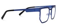 Resa - Rectangle Blue Eyeglasses | Vooglam 