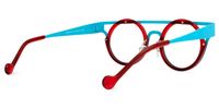 Acantha - Aviator Blue/Red Eyeglasses | Vooglam Side View