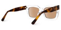 Marilu - Rectangle Crystal Sunglasses | Vooglam Side View
