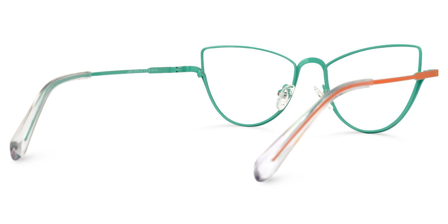 Acco - Cat Eye Orange/Green Eyeglasses product detail 3