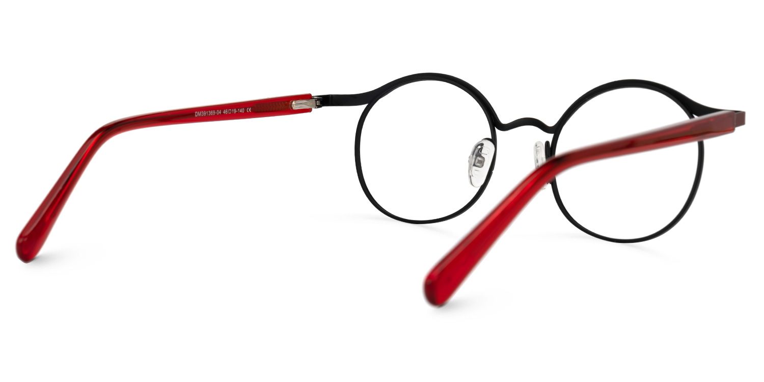 Aceline - Browline Red Eyeglasses product detail 3