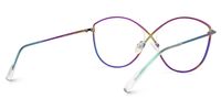 Iliana - Butterfly Blue Eyeglasses | Vooglam Side View