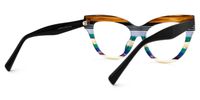 Dalila - Cat Eye Multicolor Eyeglasses | Vooglam Side View