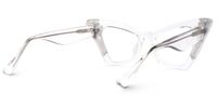 Adalet - Cat Eye Crystal Eyeglasses | Vooglam Side View