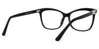 Alfven - Bold Black Glasses Butterfly Shaped | Vooglam Side View