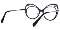Abiyram - Cat Eye Blue/Pink Eyeglasses | Vooglam Side View