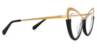 Adeja - Cat Eye Gold/Black Eyeglasses | Vooglam 