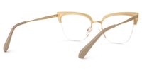 Adelheid - Browline Brown Eyeglasses | Vooglam Side View
