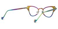 Chuchin - Cat Eye Purple Eyeglasses | Vooglam Side View