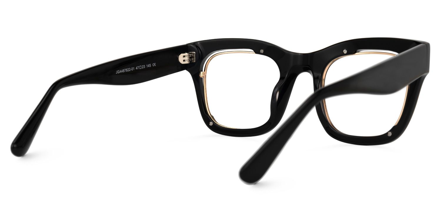 Adeben - Rectangle Black Eyeglasses product detail 3