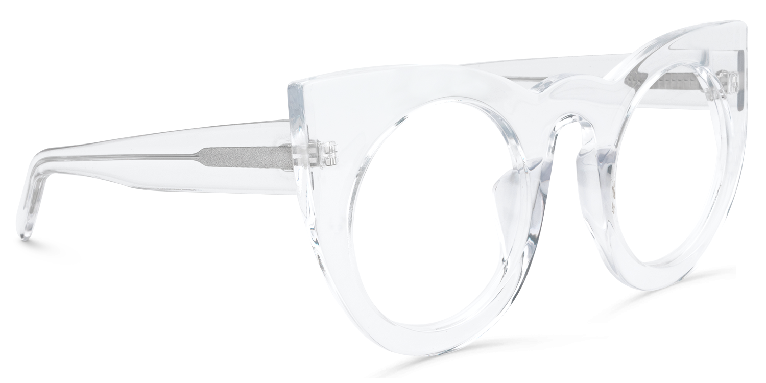 Cat Eye Crystal Eyeglasses  ▏Vooglam.com 5