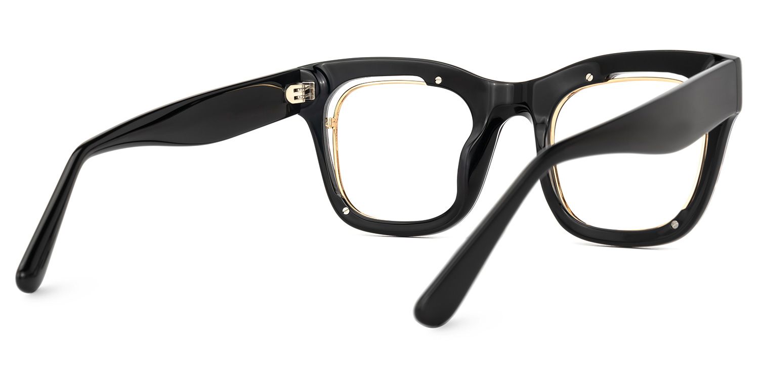 Adeben - Rectangle Pattern Eyeglasses | Vooglam Side View