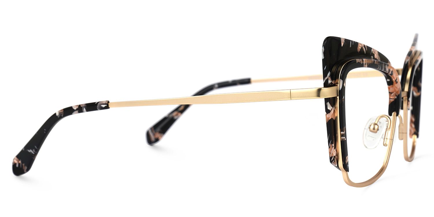 Adeline - Cat Eye Pink/Floral Eyeglasses | Vooglam 4