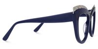 Adelle - Cat Eye Blue Eyeglasses | Vooglam 