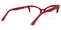 Drayton - Cat Eye Red Eyeglasses | Vooglam Side View