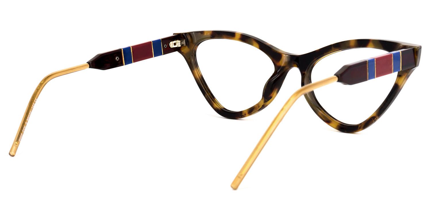 Cat Eye Tortoise Eyeglasses | Vooglam.com Side View