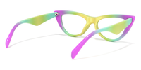 Cat Eye Rainbow Eyeglasses | Vooglam.com Side View