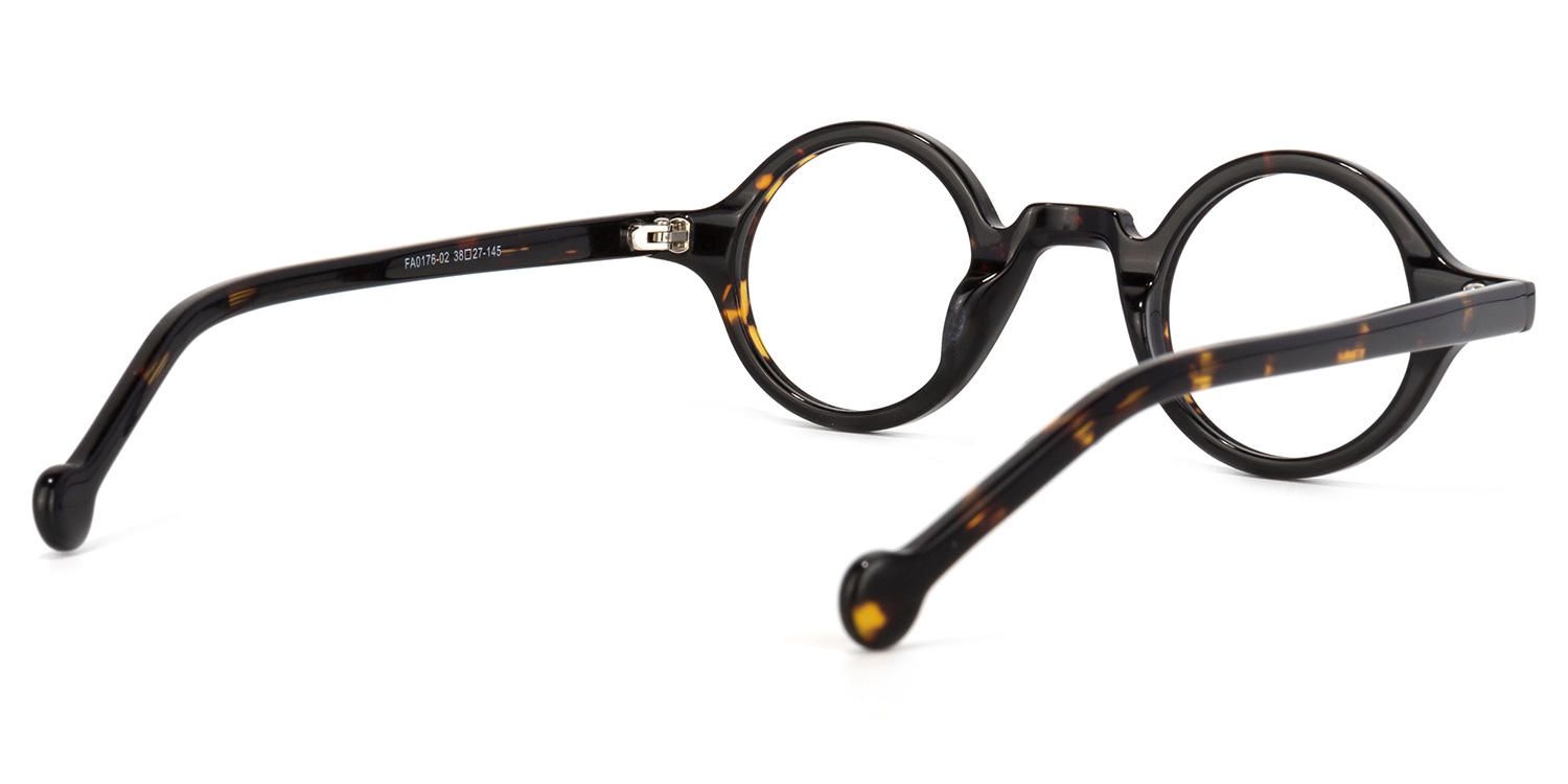 Arale Round Tortoise Eyeglasses ▏Vooglam Optical Eyeglasses Side View