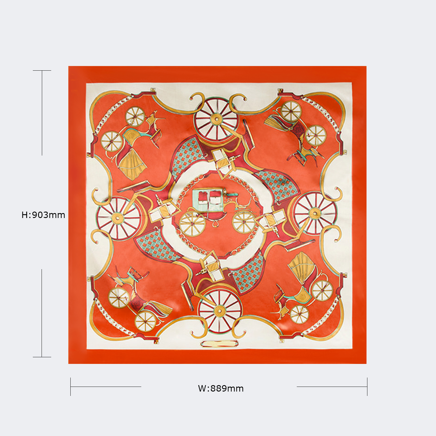 Luxurious Carriage Print Scarf | Vooglam.com 4