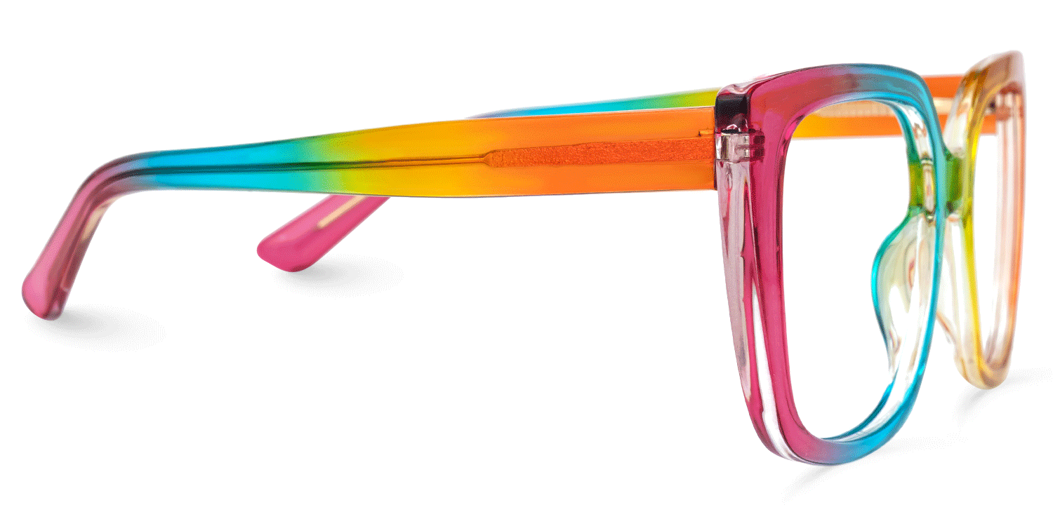 Absolom Square Multicolor Eyeglasses Vooglam